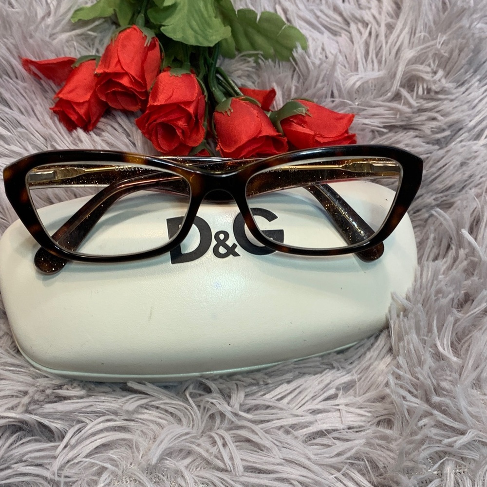 🌹VINTAGE D&G Dolce & Gabanna • Signature Women's Tortoiseshell RX  Glasses